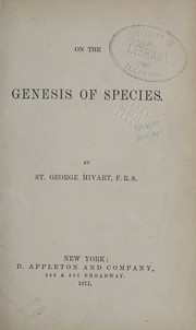 On the genesis of species