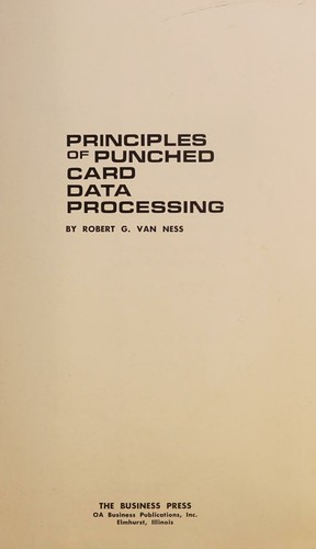 Principles of punched card data processing