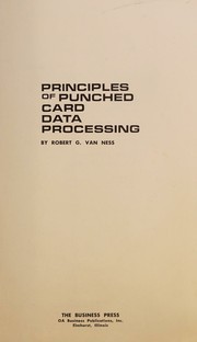 Principles of punched card data processing
