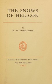The snows of Helicon