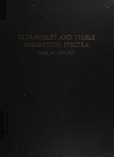 Ultraviolet and visible absorption spectra