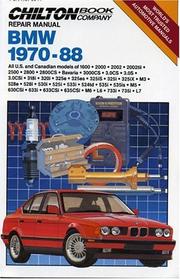 Chilton Book Company repair manual, BMW 1970-88