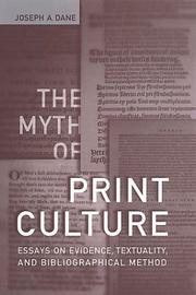 The myth of print culture
