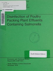 Disinfection of poultry packing plant effluents containing Salmonella