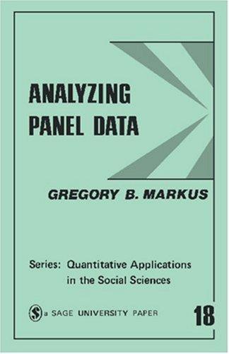 Analyzing panel data
