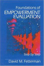 Foundations of empowerment evaluation