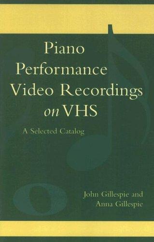 Piano performance video recordings on VHS