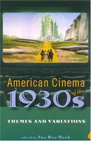 American Cinema of the 1930s