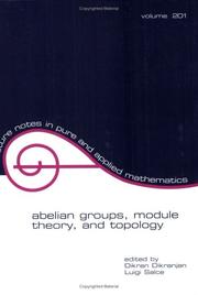 Abelian groups, module theory, and topology