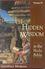 Hidden Wisdom in the Holy Bible, Vol. II