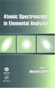 Atomic Spectroscopy in Elemental Analysis (Sheffield Analytical Chemistry)