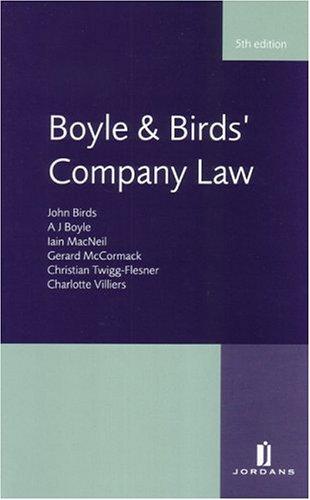 Boyle & Birds' company law