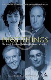 First Things