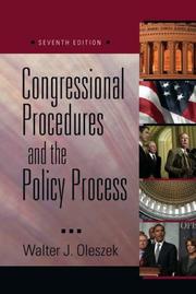 Congressional Procedures and the Policy Process (Congressional Procedures & the Policy Process) (Congressional Procedures & the Policy Process)