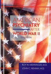 American psychiatry after World War II