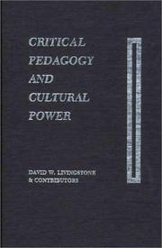 Critical pedagogy and cultural power