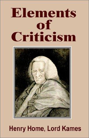 Elements of Criticism