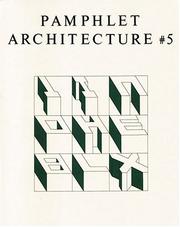 The Alphabetical City (Pamphlet Architecture)