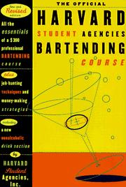The official Harvard Student Agencies bartending course
