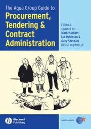 The Aqua Group guide to procurement, tendering & contract administration