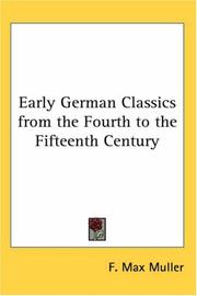 Early German Classics from the Fourth to the Fifteenth Century