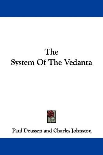 System of the Vedanta