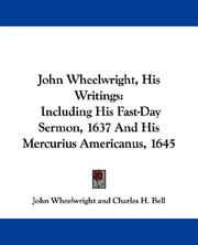 John Wheelwright, His Writings