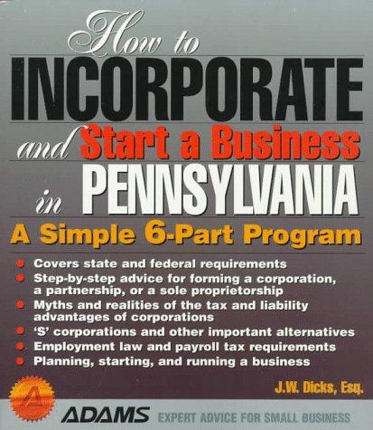 How to incorporate and start a business in Pennsylvania