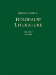 Reference Guide to Holocaust Literature Edition 1