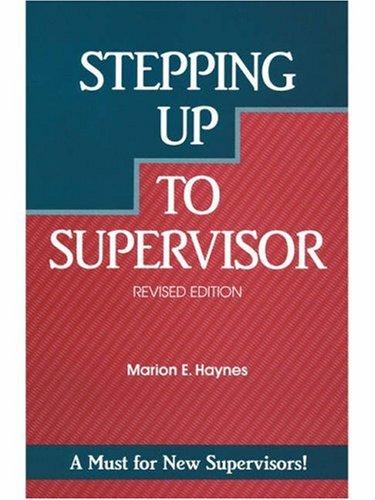 Stepping up to supervisor