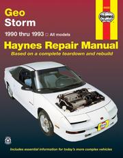 Geo Storm automotive repair manual