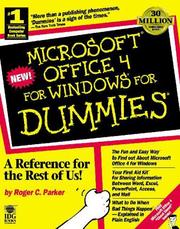 Microsoft Office 4 for Windows for dummies