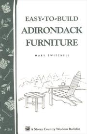 Easy-to-build Adirondack furniture