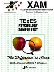 TEXES - PSYCHOLOGY SAMPLE TEST (Excet Series)