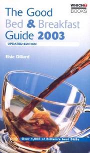 The Good Bed & Breakfast Guide 2003 (Good Bed & Breakfast Guide)