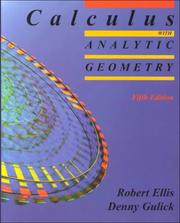 Calculus with analytic geometry