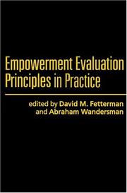 Empowerment evaluation principles in practice