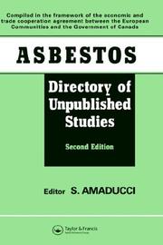 Asbestos, directory of unpublished studies