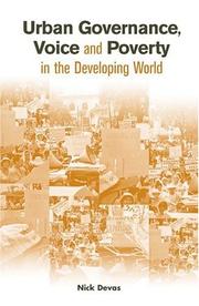 Urban Governance, Voice and Poverty in the Developing World