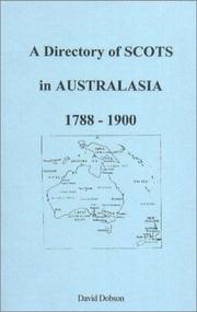 A directory of Scots in Australasia, 1788-1900