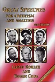 Great speeches for criticism and analysis