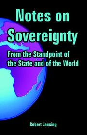 Notes on Sovereignty