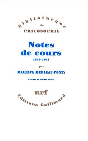 Notes des cours au Collège de France