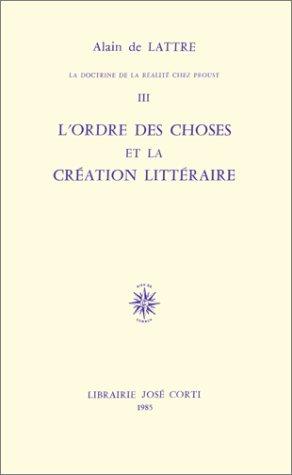 La doctrine de la réalité chez Proust