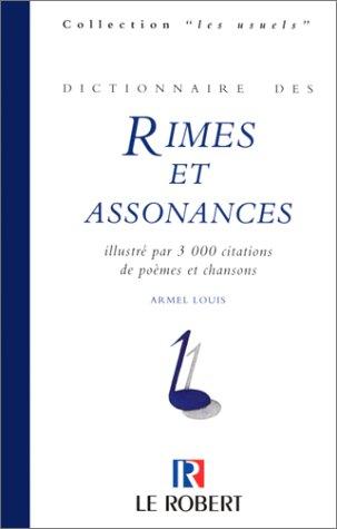 Dictionnaire des rimes et assonances