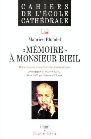 "Mémoire" à Monsieur Bieil