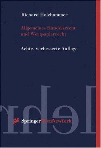 Allgemeines Handelsrecht und Wertpapierrecht