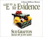E is for Evidence (Sue Grafton)