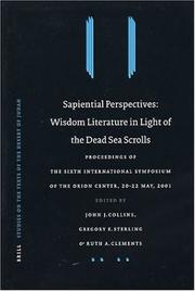 Sapiential perspectives