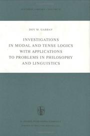 Investigations in modal and tense logics with applications to problems in philosophy and linguistics
